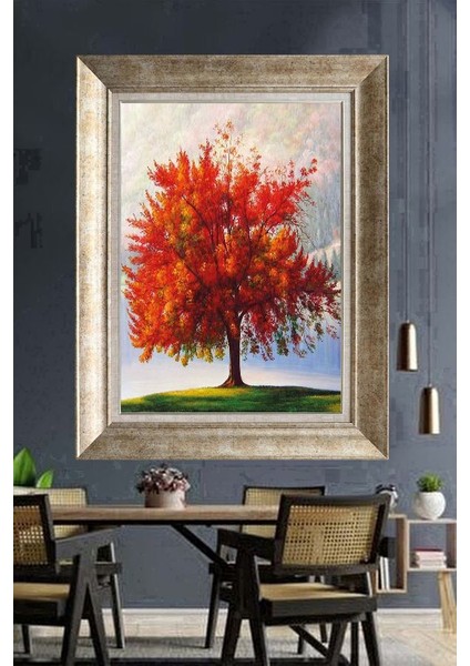 Gümüş Çerçeveli Paspartulu Tablo A2397