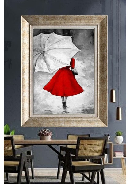 Gümüş Çerçeveli Paspartulu Tablo A2451