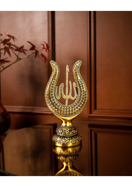 Lüks Aksesuar Hediyelik Obje Dekoratif Lale Esmaülhüsna Allah Muhammed Hediyelik Biblo Seti