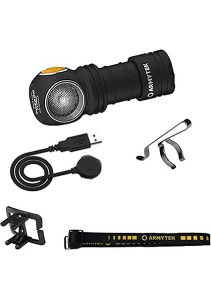 Byrshtm Armytek Wizard C1 Pro Magnet Soğuk Beyaz 1000 Lümen LED Lamba USB Şarj Edilebilir Byrnew