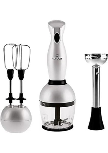 shtm Karaca Pro-Midi Plus 3 Lu Blender Set Pearl White 1000W Byrnew