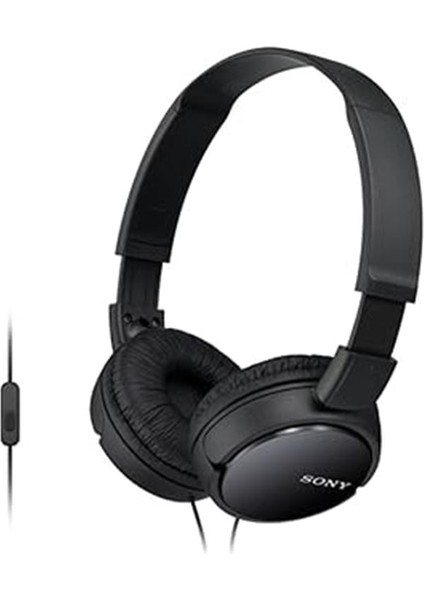 shtm Sony MDR-ZX110AP Kulak Üstü Kulaklık, 12 Hz - 22 Khz, 30 mm Sürücü, Siyah Byrnew