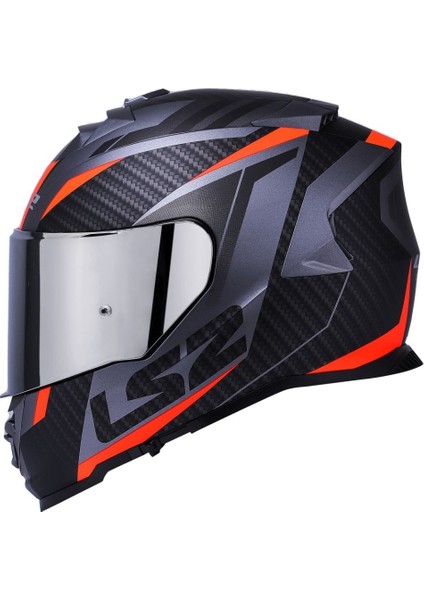Storm 2 Racer Turuncu Kapalı Motosiklet Kaskı Gri Camlı modelleri