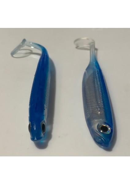 REAL FİSH Silikon Balık YEM 10 cm Büyük Boy Okyanus Mavisi Renk fiyatları