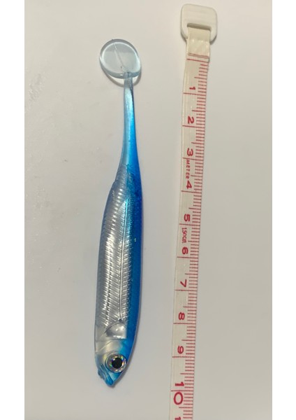 REAL FİSH Silikon Balık YEM 10 cm Büyük Boy Okyanus Mavisi Renk modelleri