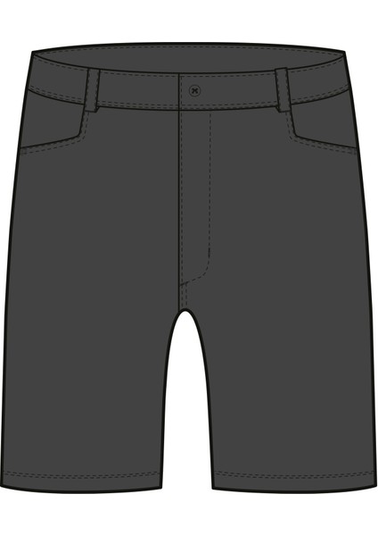 Quechua Erkek Outdoor Şort - Gri - nh100
