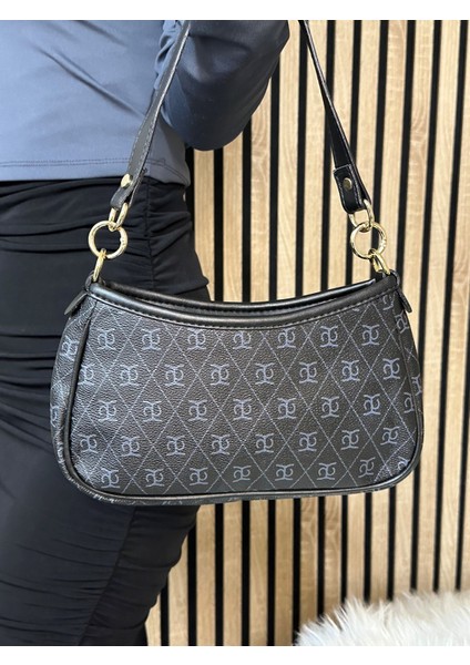 Günlük Kadın Baget Omuz Çantası Ayarlanabilir Iki Askı Tek Gözlü Küçük Boy Sade Şık 4006