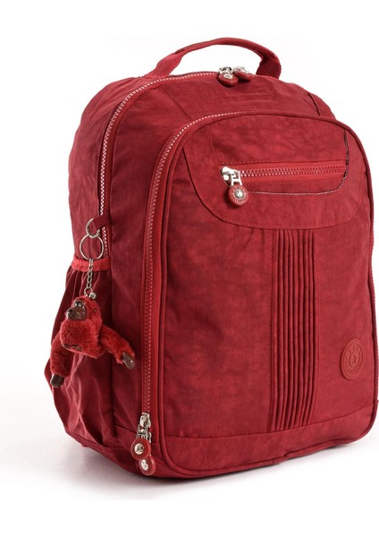 Ultra Hafif Orta Boy Sırt Çantası Çok Cepli Kırmızı (Model: 571-3P)