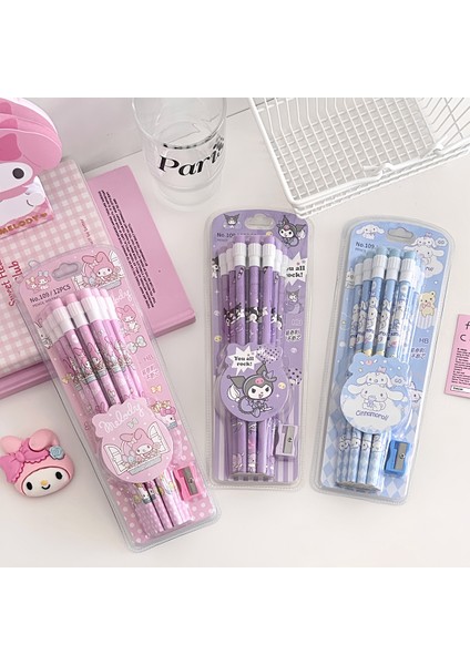 Sanrio Kurome Hb Kalem 12 Kalem Ve 1 Kalem Rulosu Kırtasiye Kutu Seti, Öğrenci Yazı Çizim Hb Kalem Eskiz Kalemi (Yurt Dışından) fiyatları