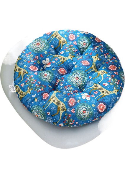Tzmalloythickened Cushion Chair Bench Round Tatami Mat Student Cute Teacher Mat Butt Cotton Linen Floor Mat (Yurt Dışından)