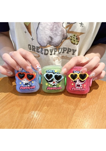 Powerpuff Girls Güneş Gözlüğü Apple Airpods Kılıfı Airpods 1/2 Nesil Için Kablosuz Bluetooth Kulaklık Kılıfı (Yurt Dışından) fırsatları