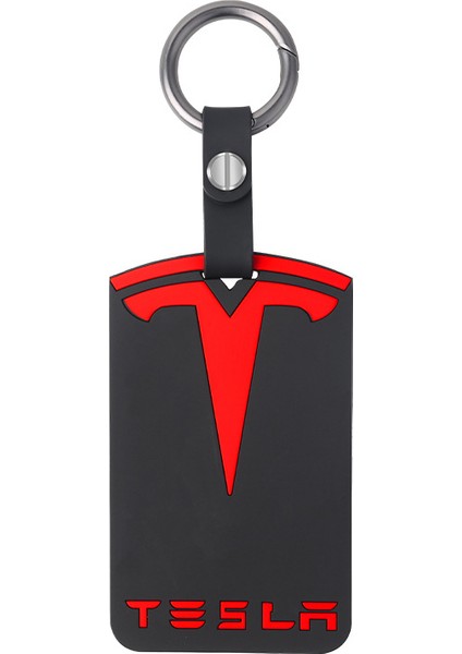 Tesla Model 3/Y Için Kart Anahtar Silikon Koruyucu Kılıf Tesla Kart Tutucu Kart Kılıfı Çanta Tokası (Yurt Dışından)