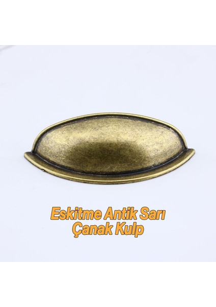 Eskitme Antik Sarı Mobilya Mutfak Dolabı Çekmece Dolap Kulpları Kulpu Kulb Midye Çanak Tas 64 mm modelleri