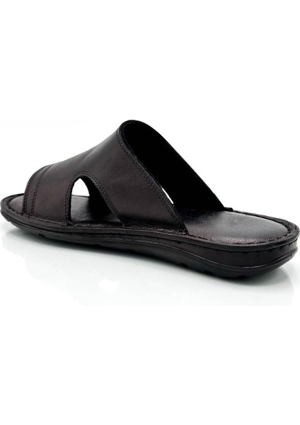 Gerçek Deri Erkek Terlik Hafif Terlik Deri A Siyah indirimleri
