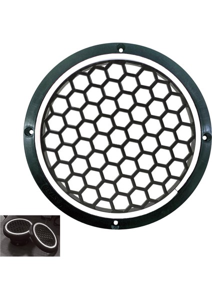 Midrange Kapağı Neon Ledli 16CM Beyaz 2 Adet