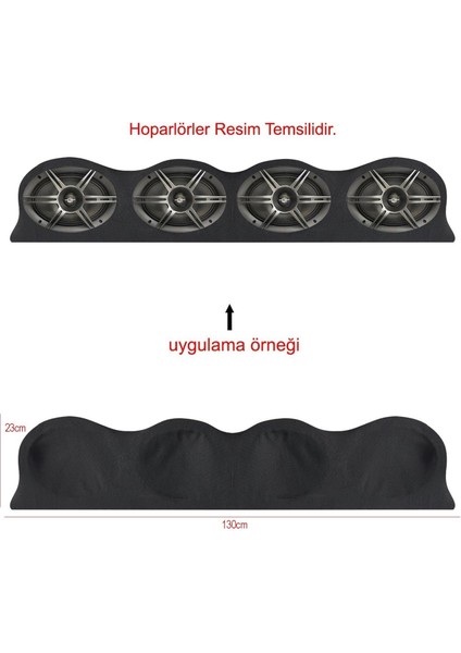 4lü Universal Boş Kabin Oval 6x9 Inç Azn