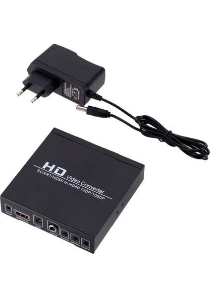 POWERMASTER PM-14366 ADAPTÖRLÜ SCART-HDMI TO HDMI ÇEVİRİCİ DÖNÜŞTÜRÜCÜ KONVERTÖR