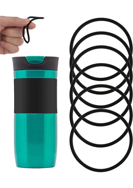 10 Adet Kauçuk Kapak Contaları 16&20OZ Contigo Kupalar Için Sızdırmaz Contalar (Yurt Dışından)