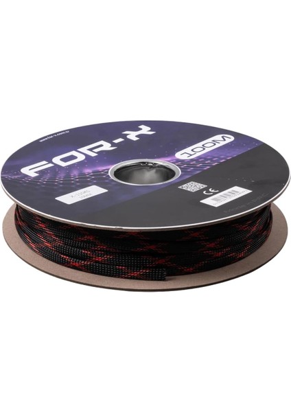 X-110Ks Kırmızı-Siyah 10Mm 100 Metre Kablo Çorabı
