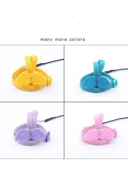 Sarı Stil 27X9CM Ayarlanabilir Papağan Kuş Koltuk Kemeri Eğitim Ipi Açık Hava Uçuş Koltuk Kemeri Kadife Dolaşan Kuş CA001 (Yurt Dışından)