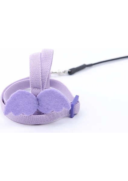 Mor Tarzı 27X9CM Ayarlanabilir Papağan Kuş Koltuk Kemeri Eğitim Ipi Açık Hava Uçuş Koltuk Kemeri Kadife Dolaşan Kuş CA001 (Yurt Dışından)
