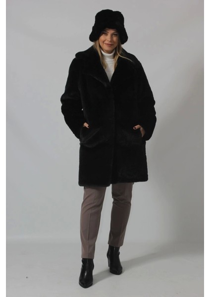 3240 Şapkalı Siyah Lüks Kaban fırsatları