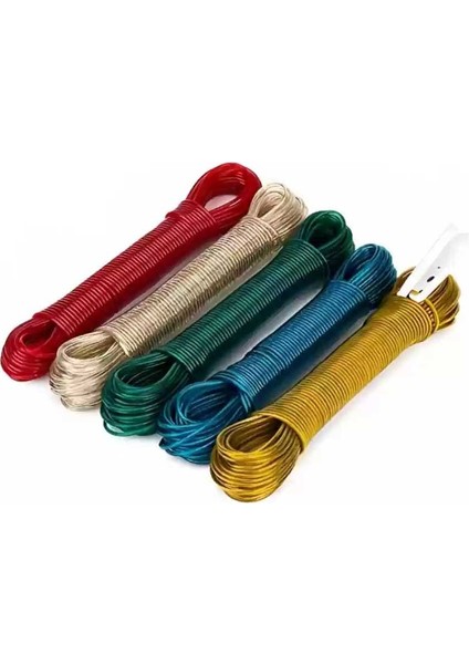 Pvc Kaplama 20 Metre Çelik Çamaşır Ipi 12 Adet fiyatları