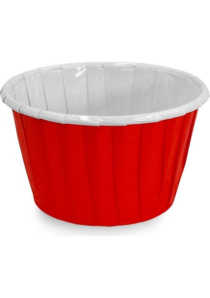 Kırmızı Muffin Kek Kapsülü 50'li x 5 Paket