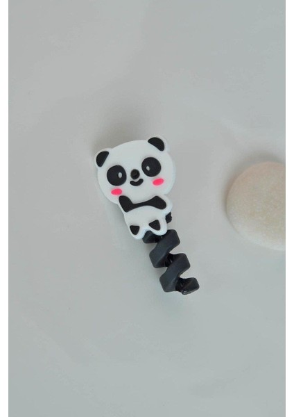 Sevimli Panda Şarj ve Kulaklık Kablo Koruyucu
