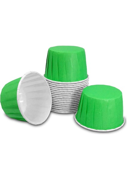 Yeşil Muffin Kek Kapsülü 50'li x 5 Paket