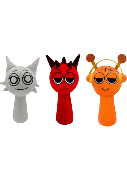 3 Parça Set 25Cm Sprunki Ritim Kutusu Oyuncak Peluş (Yurt Dışından)