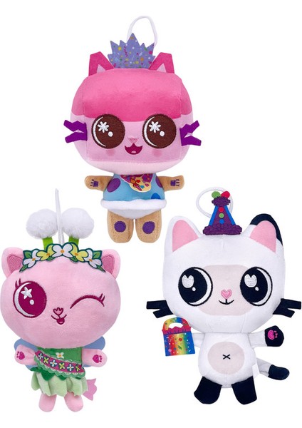 3 Parça Set 20Cm Gabby'Nin Bebek Evi Oyuncak Peluş (Yurt Dışından)