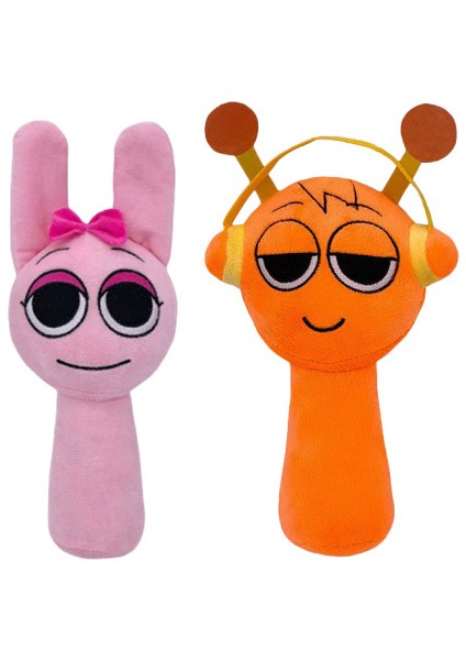 2 Parça Set 25Cm Sprunki Ritim Kutusu Oyuncak Peluş (Yurt Dışından)