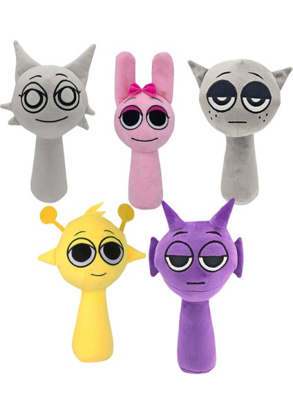 5 Parça Set 25Cm Sprunki Ritim Kutusu Oyuncak Peluş (Yurt Dışından)