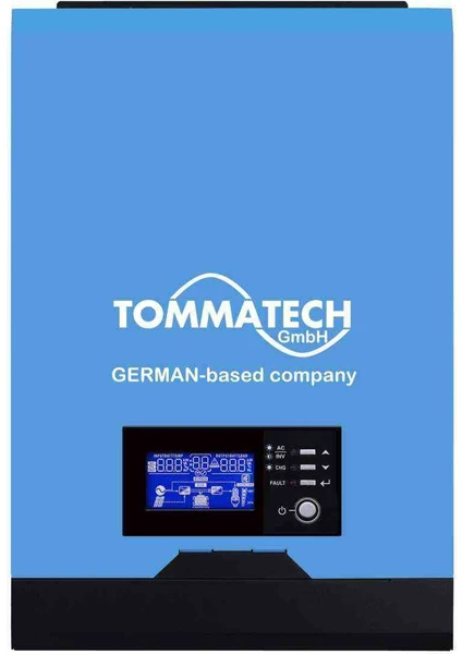 TommaTech New 1K 12V MPPT 1Faz Akıllı İnverter Çevirici İnvertör