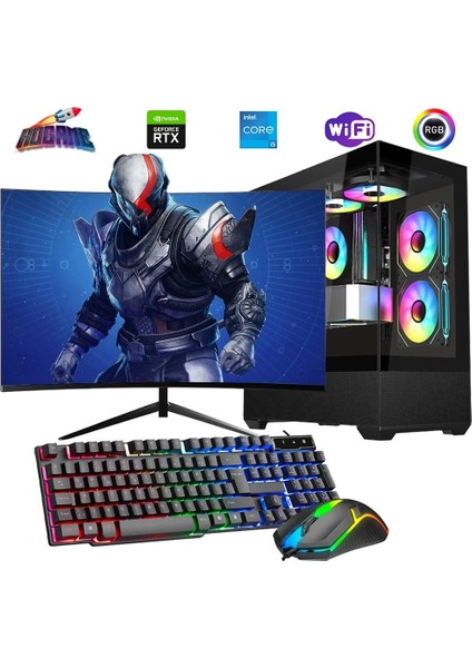 I5 14400F 32GB Ddr4 1tb M2 12GB RTX4070 24" 100Hz Mon. Oyun Bilgisayarı