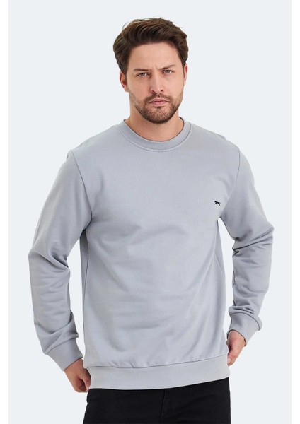 Erkek Slim Oversize Uzun Kol Sıfır Yaka SWEATSHIRT-7094
