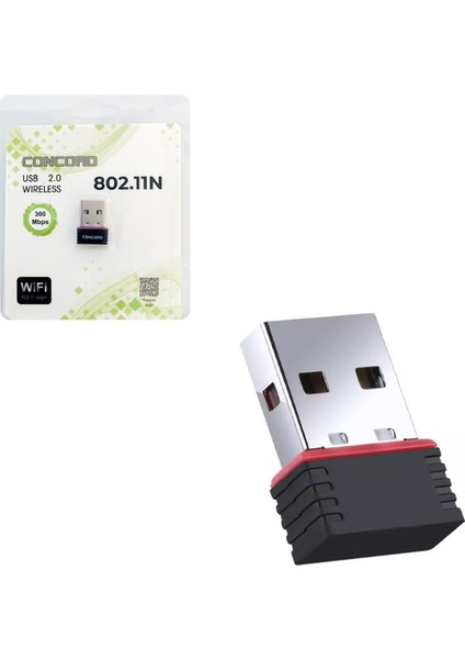 W-1 Wifi Adaptör 300 Mbps