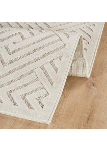 7/24 İskandinav Olav Beyaz 80x150 cm Salon Mutfak Halısı Yolluk Kilim fırsatları