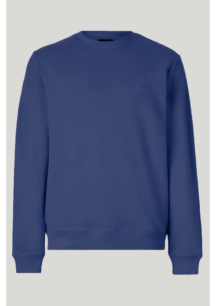 Erkek Oversize Uzun Kol Sıfır Yaka SWEATSHIRT-7097