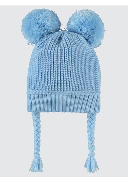 Erkek Bebek Atkı-Bere-Takımı 0-24 Ay Mavi