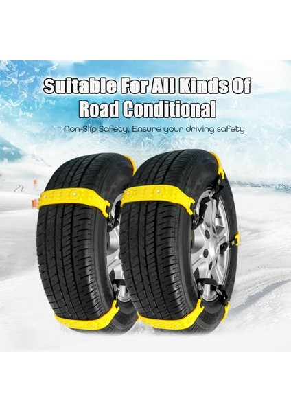 1 Parça Araç Lastiği Kaymayı Önleyici Zincir Kar Kar Sis Kum Çamur Arazi Güvenlik Sürüş Aksesuarları Tekerlek Kaymaz Ekipman (Yurt Dışından)