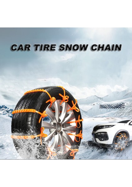 Turuncu Kış Lastik Tekerlek Kar Zinciri Kar Lastiği Kaymayı Önleyici Zincir Tekerlek Lastik Acil Zincir Aracı Aksesuarları (Yurt Dışından) fiyatları