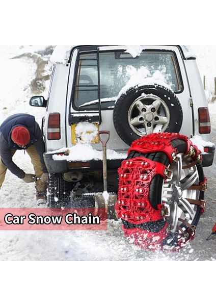 Siyah 6 Adet Kaymaz Kayış Otomobil Tekerlek Zinciri Araba Lastiği Kar Zincirleri Buz Kum Çamurlu Sürüş Için Suv Van Araçlar Için Ücretsiz Depolama Çantası ve Eldiven Ile (Yurt Dışından) fiyatları