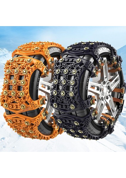 Sarı Kış Lastiği Kar Zinciri Evrensel Kayma Önleyici Kayış Güvenli Sürüş Kar Buz Kum Çamurlu Offroad Için Çoğu Araç Suv Van Tekerlek (Yurt Dışından) fiyatları