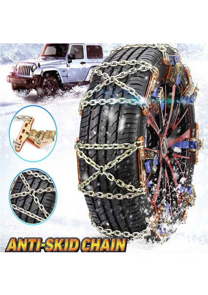 1 Parça 1 Adet Evrensel Çelik Araba Lastik Kar Zinciri Tekerlek Lastik Kar Buz Zincir Kemer Kış Kaymayı Önleyici Araçlar Suv Kamyon Tekerlek Zinciri (Yurt Dışından)