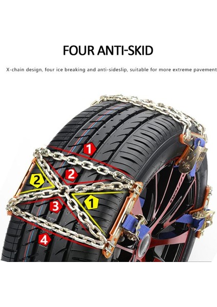 1 Bilgisayar Evrensel Kamyon Araç Tekerlek Lastik Kar Buz Zincir Kemer Kış Kaydırmaz Suv Tekerlek Zincir Çamur Yol Güvenli Araba Aksesuarı (Yurt Dışından) indirimleri