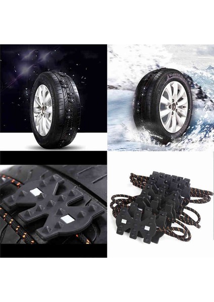 M Beden Araba Kamyon Suv Mpv Için 4 Adet Kış Antiskid Acil Zincir Kar Lastik Zinciri (Yurt Dışından) fırsatları