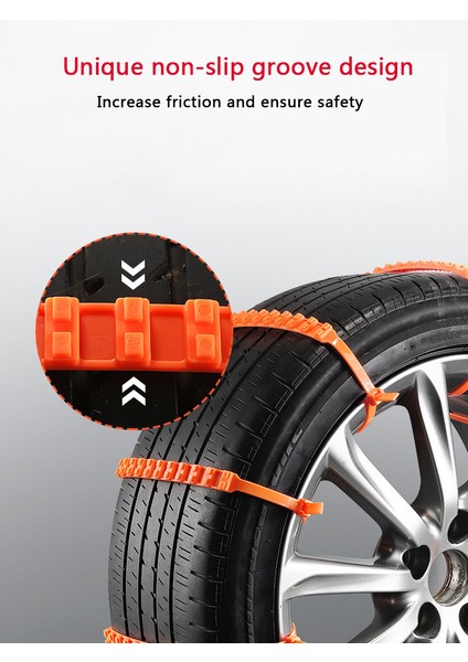 10 Adet Kar Zinciri Kablo Bağı Nilon Kar Araba Kaymayan Zincir Halıları Lastik Suv Tekerlek Lastik Kayışı Kar Bantları Için Anti Kayma (Yurt Dışından) fırsatları