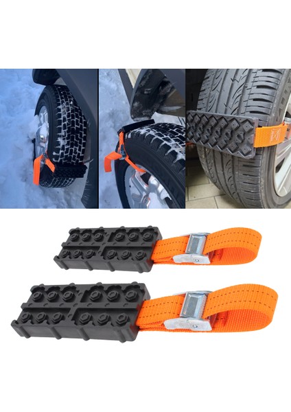 1 Bilgisayar Kar Lastik Zincir Kayışları Dayanıklı Pu Kaymayı Önleyici Bir Set Araba Lastik Çekiş Blokları Çantası ile Acil Kar Çamur Kum Için Kar Çamur Buz (Yurt Dışından) fiyatları